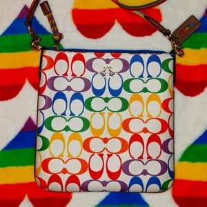 NWOT COACH RAINBOW CROSSBODY